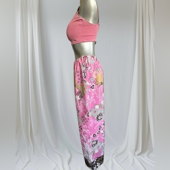 ✅Natori Pink Wide Leg Pants with Lace Trim - Picture 5 of 15